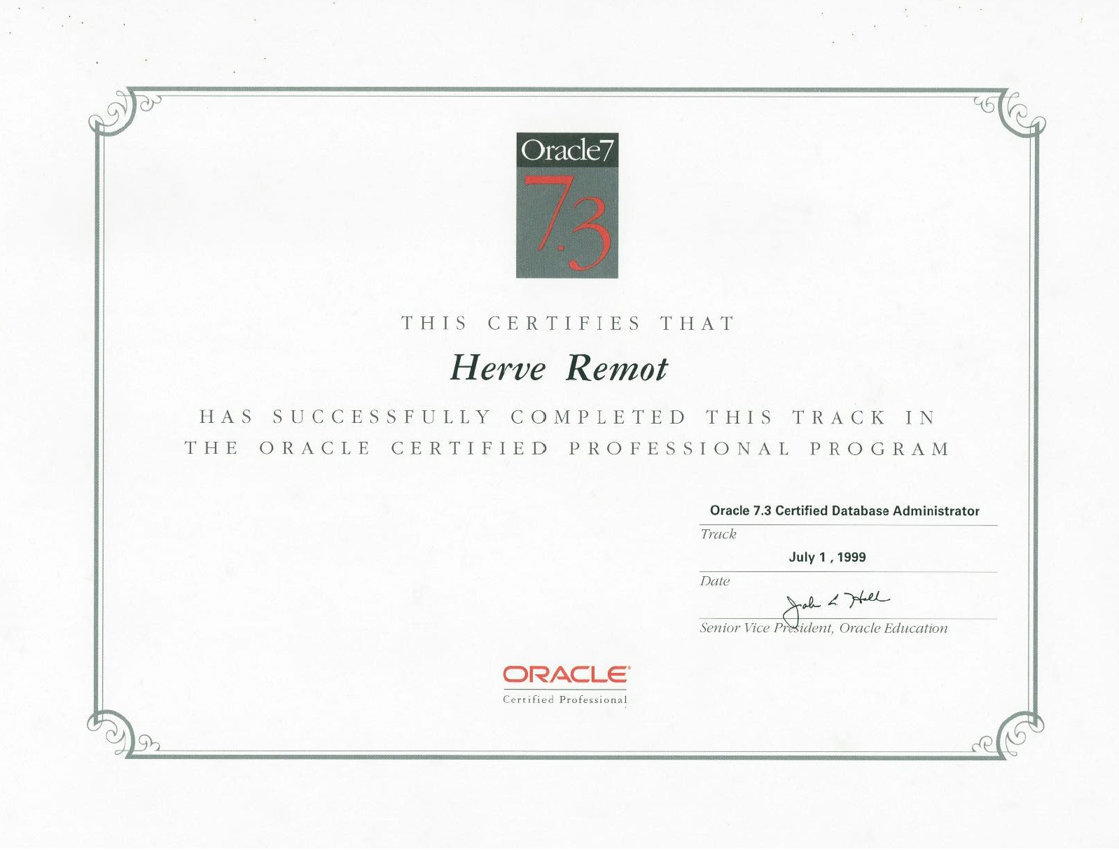 Oracle OCP7.3