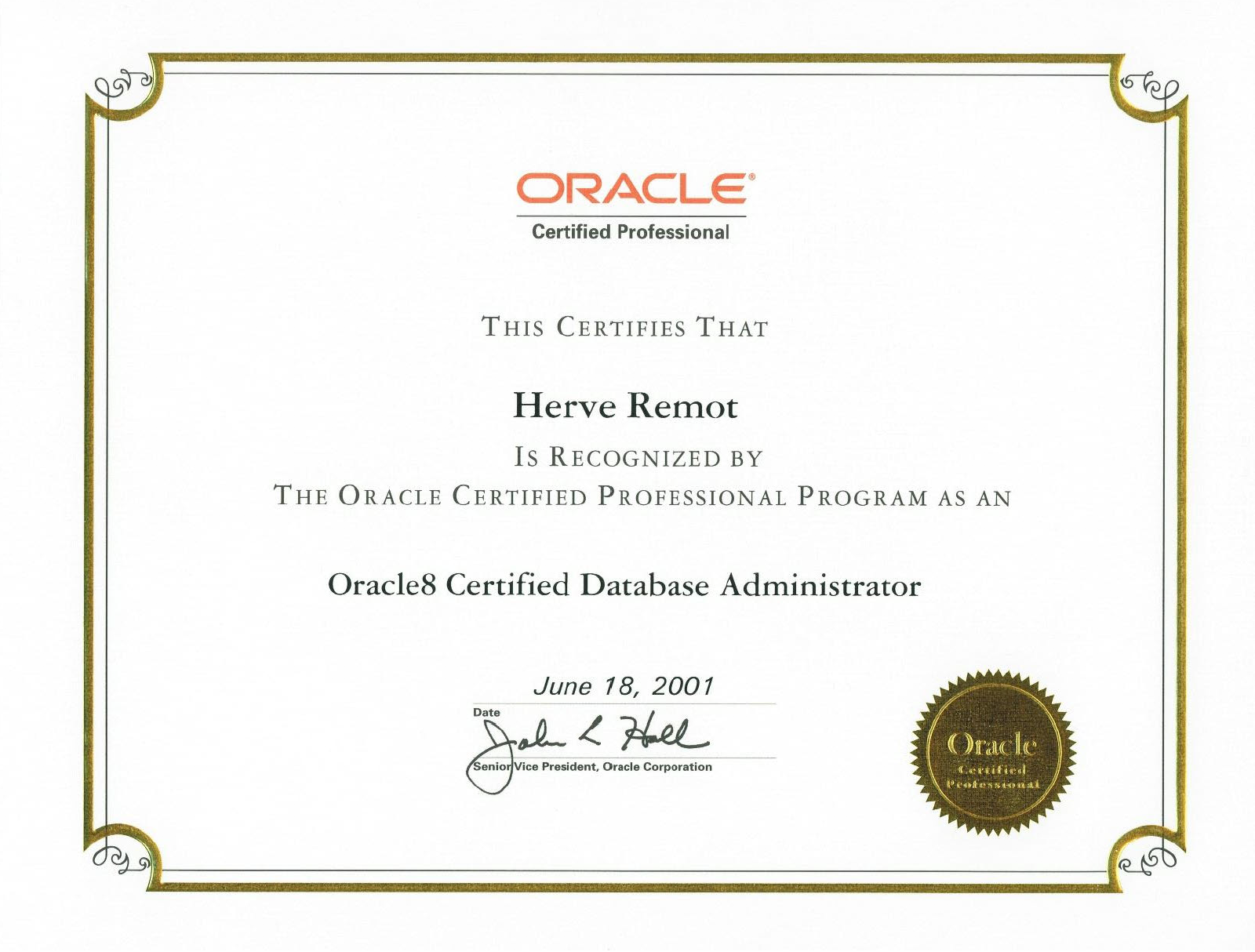 Oracle OCP8