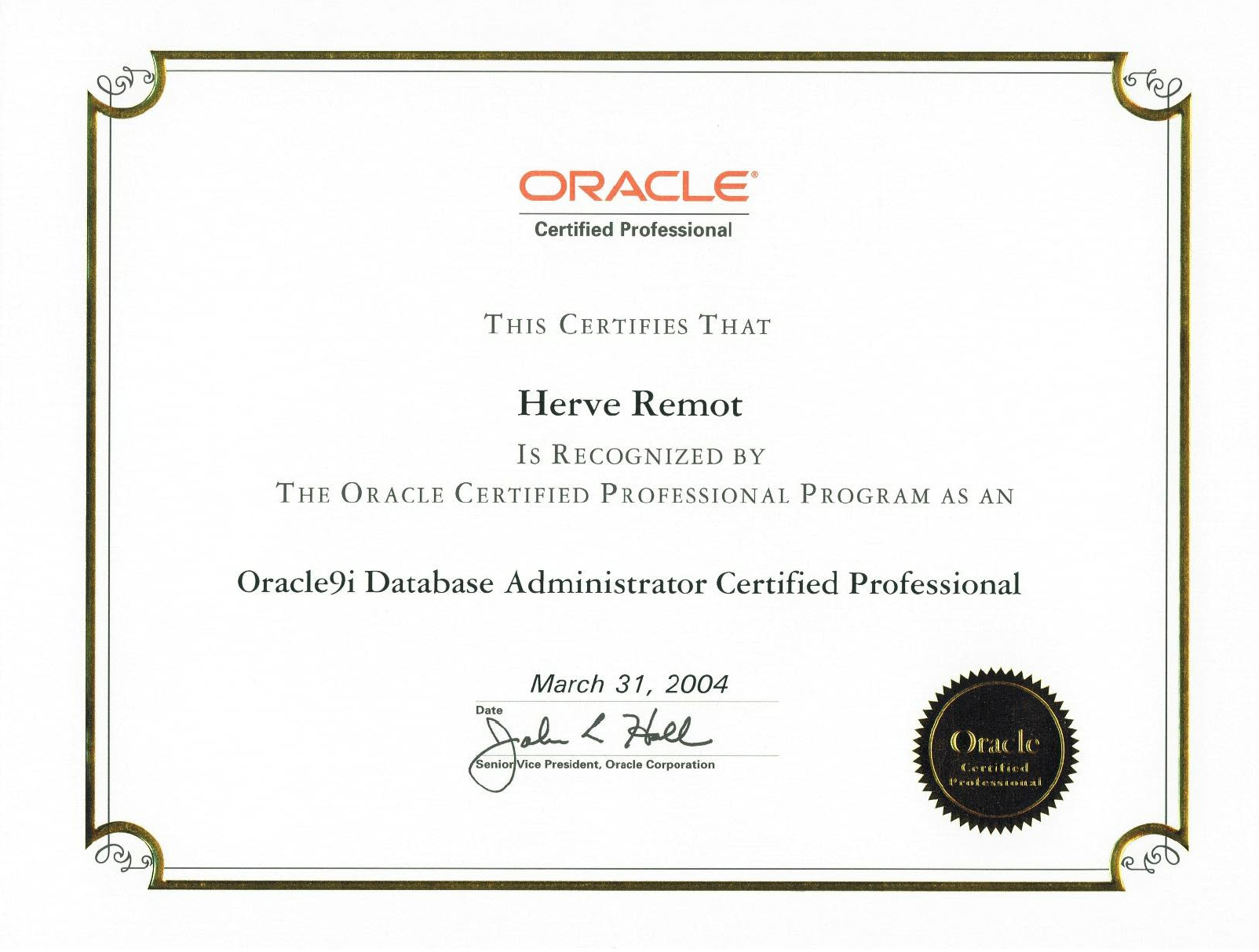Oracle OCP9I